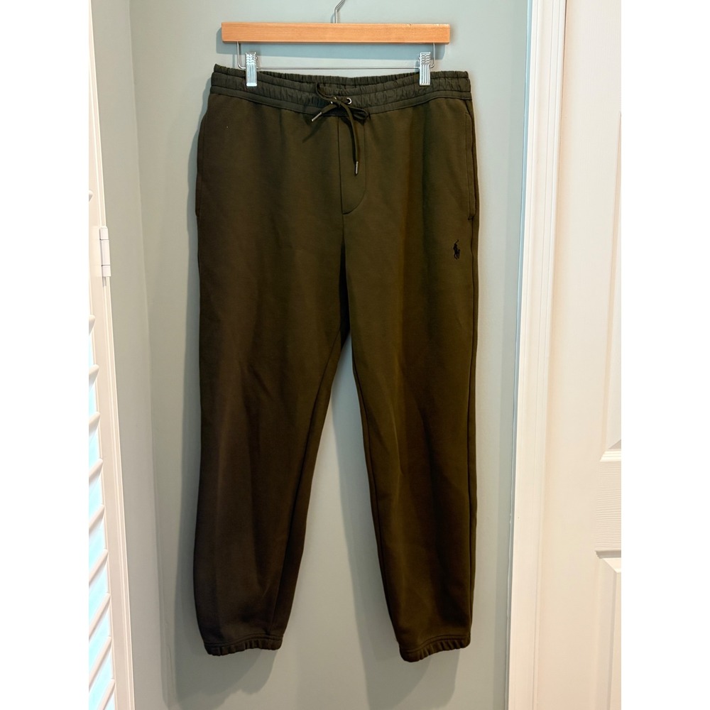 Polo Ralph Lauren Mens Olive Green Joggers‎ Size Medium Pony